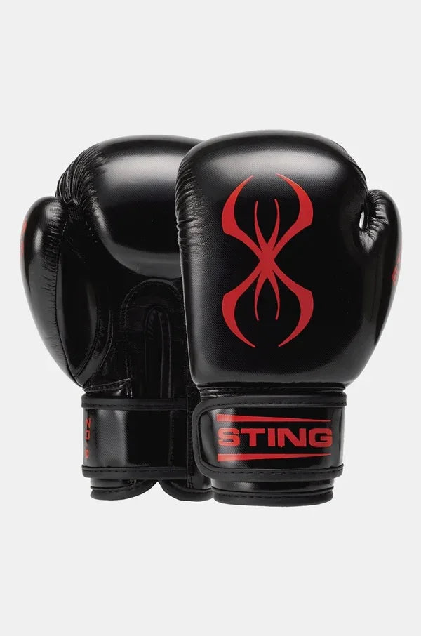 sting boxing gear Sting Arma Junior Boxing Gloves-Black/Red