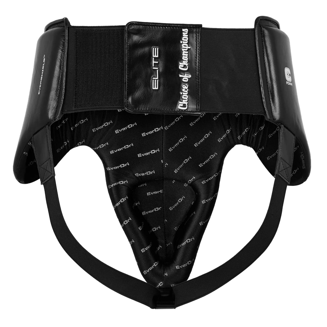 Elite Pro Leather Hook & Loop Groin Protector