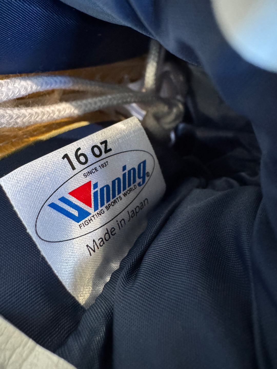 winning 16oz Blue/Gold Lace Up