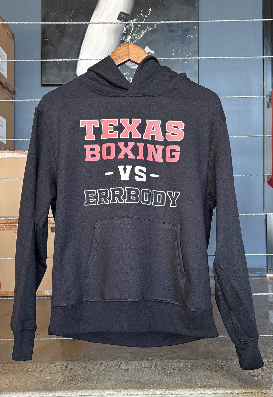 TEXAS BOXING VS ERRBODY Pullover Hoodie (Adult Men's)