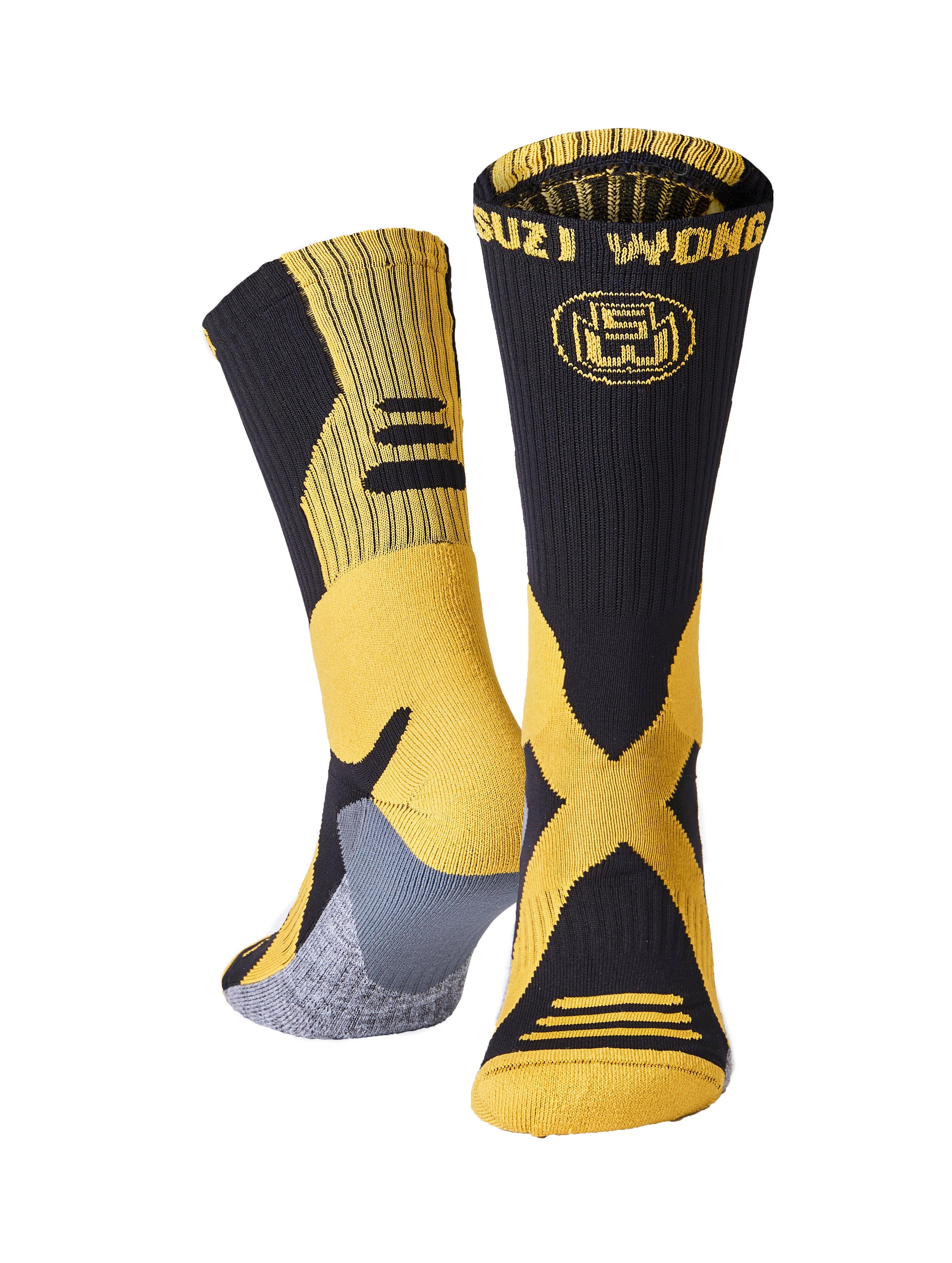 SuziWongBlackandGoldSock
