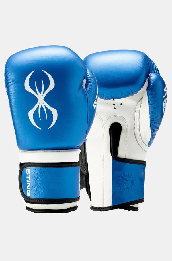 Sting Armapro Boxing Gloves, Blue/White / 12oz